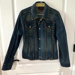 Contemporary by Daniel K Jewel Embellished Denim  Jean Jacket